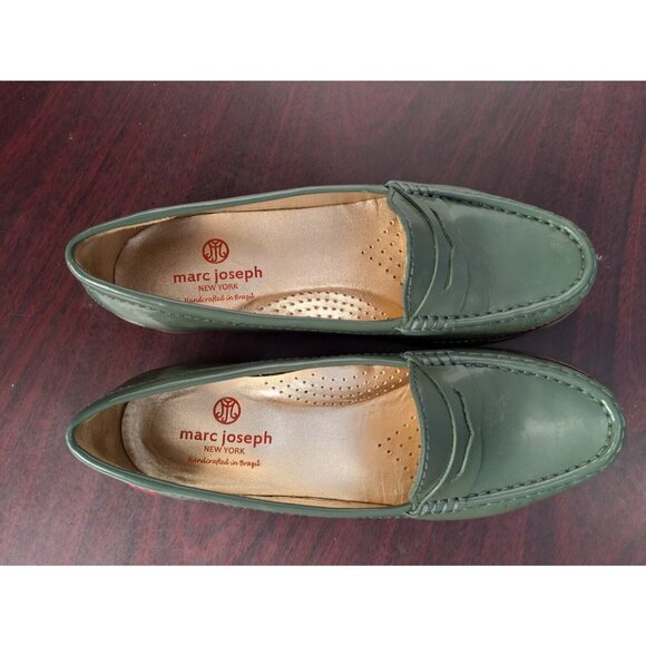 Marc Joseph East Village Loafer Women's Size 7.5 Brazil ATLANTIC BLUE Patent EUC - Picture 10 of 16